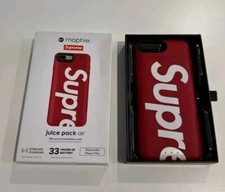 FW18 Supreme x Mophie Juice Pack Air für iPhone 7 & 8 Plus Rot Hülle für Apple