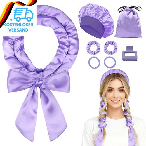 Satin heatless curls - satin,