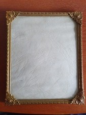 Alter Bilderrahmen - Metall - mit gewölbtem Glas