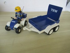 Playmobil THW 5097 Anhänger mit Quad und Figur