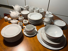 Eschenbach Porzellan-  Dekor Ritmo grau weiß - Teile zur Auswahl