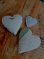 Herzen Metall Rost  3 x