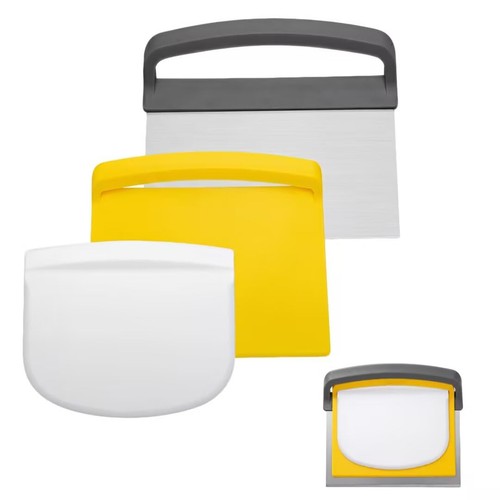 Teigschaber set edelstahl - teigschaber,
