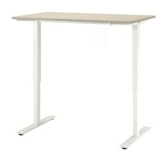 IKEA TROTTEN Skarsta Schreibtisch, Höhenverstellbar, 120x70, Beige