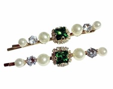 2 Strass Haarspangen