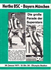 Programm 30.01.71 Hertha BSC