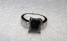 Edelstein Ring  Silber