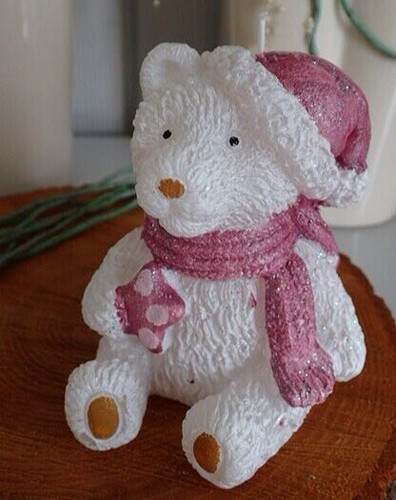 Weihnachtskerze bär figur - 3d,