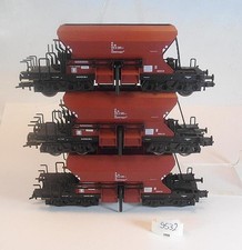 Fleischmann Spur H0 1/87 3 x Schotterwagen 4-achsig der DB KKK NEM #9532