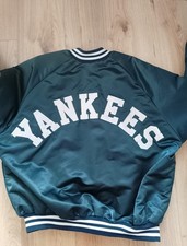 Vintage New York Yankees Jacke Grail  Chalkline 2XL MLB Baseball Satin Button 