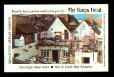 Matchbox Label Pub The Kings Head Quarry St Guildford Surrey MS509