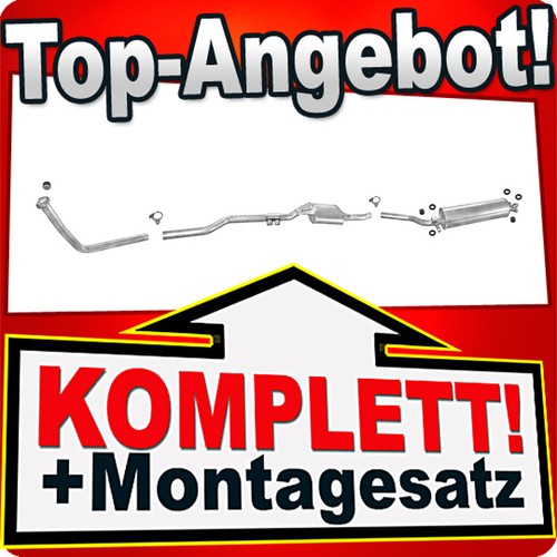 Auspuff für mercedes - auspuff, (w123)