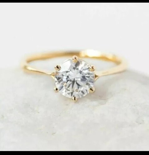 2ct rund künstlicher diamant - 2ct,