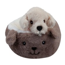 Labrador Stofftier braun Bett