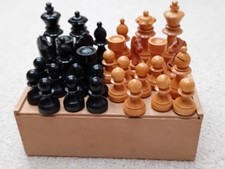 Alte Sammler Schachfiguren aus