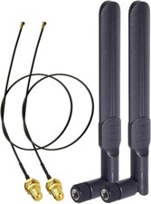 Bingfu WLAN Antenne 2,4Ghz 5Ghz 5,8Ghz 8Dbi Rp-Sma-Stecker Antenne & 25Cm U.FL I