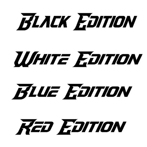Aufkleber black red blue white - black,