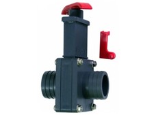 PVC Absperrschieber 38 x 38 mm