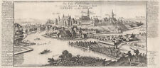 Neuburg Donau Gesamtansicht Original Kupferstich Stridbeck 1715