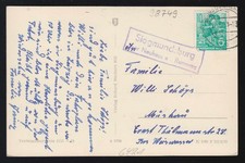 Landpost-Stempel Siegmundsburg über NEUHAUS AM RENNWEG 22.6.1961 auf AK