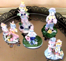 Harlekin Clown venezianisch Pierrot Porzellan Aufstellfiguren