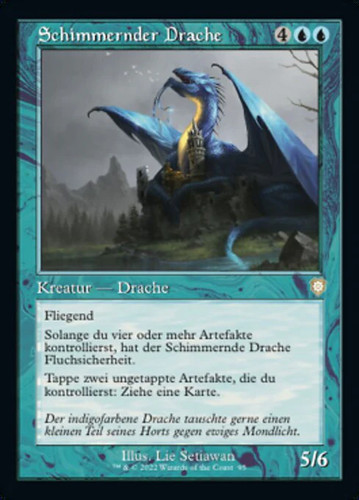 Magic mtg schimmernder drache - magic/mtg,