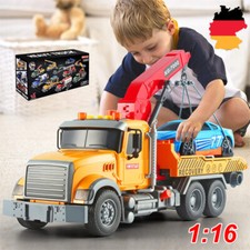 Abschleppwagen Spielzeug Großer Transporter LKW Lastwagen mit Licht Sound Kinder