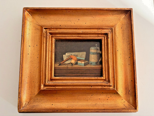 Miniatur stillleben pfeife - miniatur,