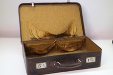 Alter jüdischer Lederkoffer • ca. 1930er • Dachbodenfund • stark gebraucht • Rar