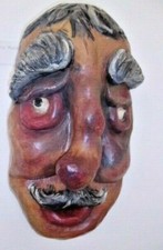 handgeschnitzt Holz Maske