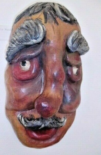 Handgeschnitzt holz maske - handgeschnitzt,