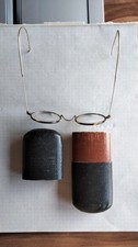 Alte Brille mit Etui um 1900 Optiker Berlin mit Flexbügeln Retro guter Zustand 