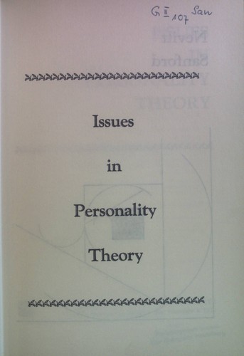 Issues personality theory - issues,