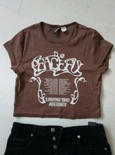 Crop Top Braun Von H&M Mit