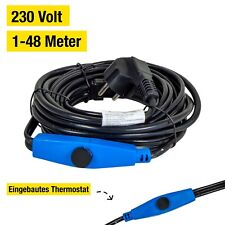Frostschutz Heizkabel Heizleitung mit Thermostat Rohrbegleitheizung Kabel 230V