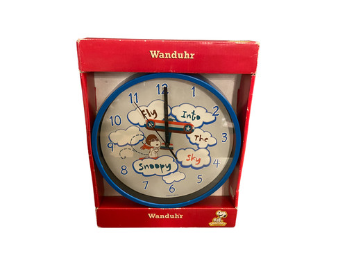 Snoopy peanuts uhr - wanduhr, |