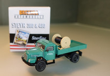 Brekina 58032 Steyr 380/480 Pritsche "Schwarzbau" mit Kabeltrommel / NEU OVP