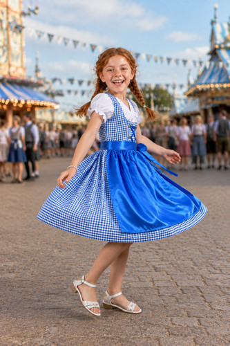 Kinder dirndl mädchen - dirndl,