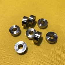 2x Abstand Buchse Stahl  34CrNiMo6 , Innen 8 mm, Außen 20 mm, Höhe 8 mm (ST-102)