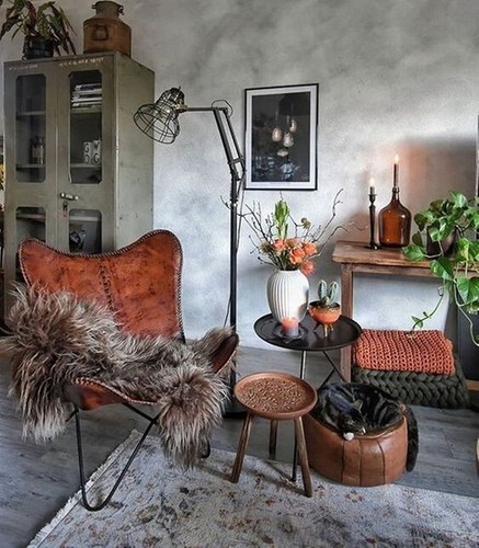 Antik leder relaxsessel - antik,