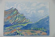 Wilhelm Klußmann Aquarell 1993 sig. 36x48cm N-1204