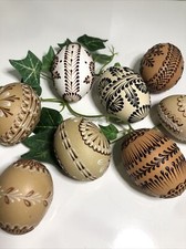 Osterei Osterdekoration Kunstvoll Handbemalt   8 st