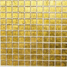 Glasmosaik gold Mosaikfliese