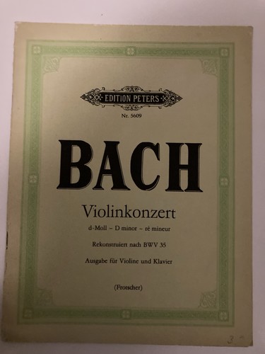 Bach violinkonzert moll - violinkonzert, d-moll