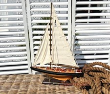 Segelboot Segelyacht Segelschiff Modell Standmodell Ranger Maritime Dekoration