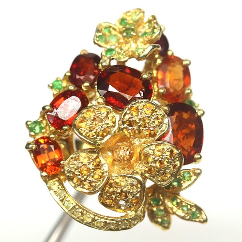 Edelstein orange spessartit - orange,