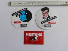 Aufkleber 3x Mustang, 80er Jahre