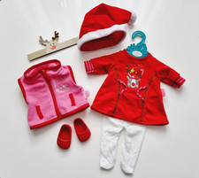 Zapf Creation Baby Born 6 tlg. Deluxe Set für Puppe 43 cm Kleid Mütze Strümpfe..