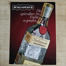 Schladerer Himbeergeist 1978 Vintage Werbung Anzeige Reklame yellowed_vintageads