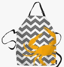 Bedruckte Schürze - gelbe